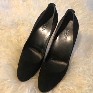 Pre-owned Gucci Black Suede Pumps 6B